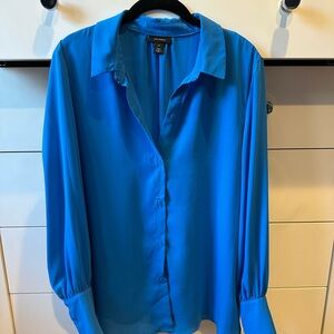 Halogen Blue Long Sleeve Shirt